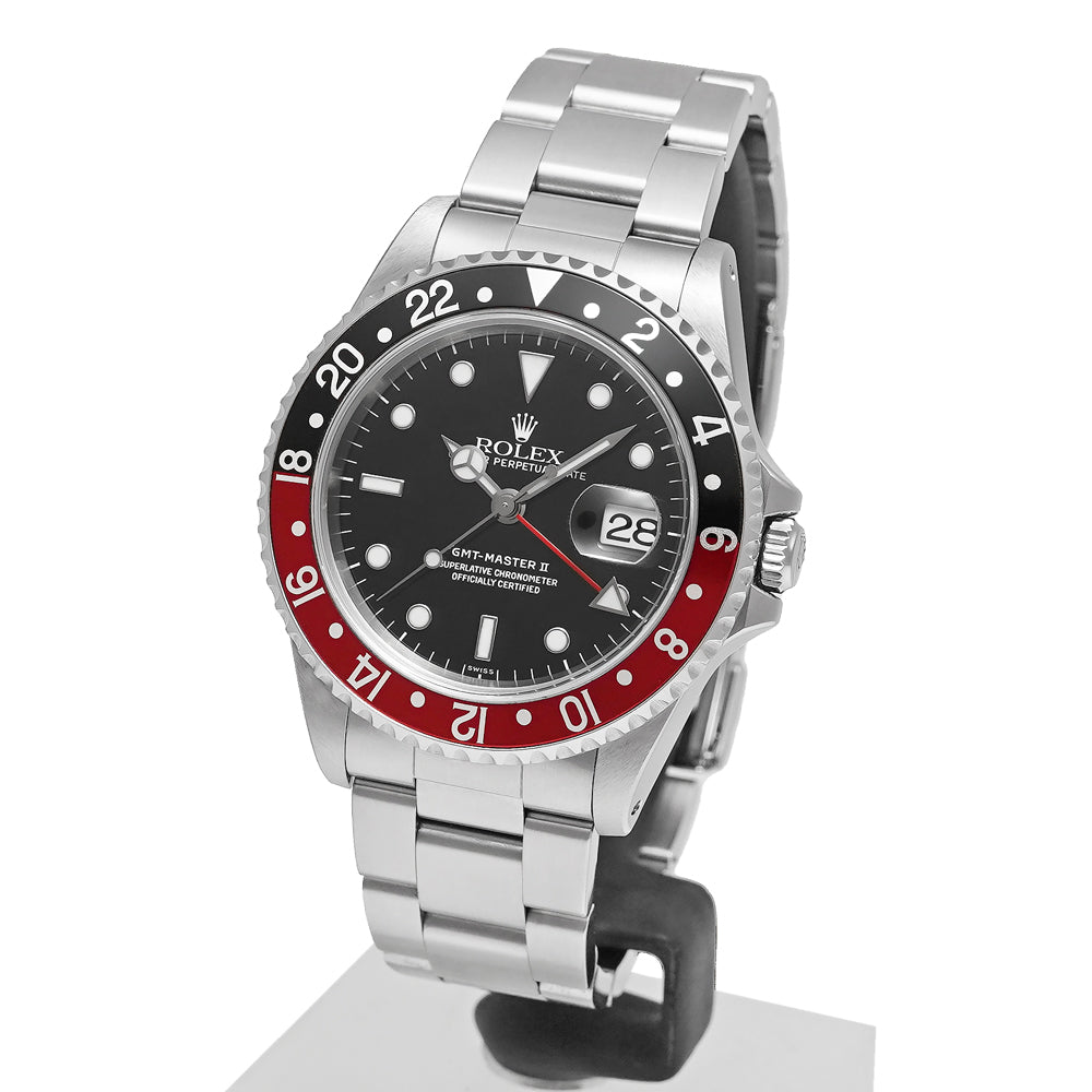 美品ROLEX ロレックス★GMTマスターⅡ純正ベゼル 赤/黒★箱付き 美品ROLEX ロレックス☆GMTマスターⅡ純正ベゼル 赤/黒☆箱付き