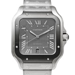 未使用品 サントス ドゥ カルティエ LM 箱・替えベルト付き Ref.WSSA0037