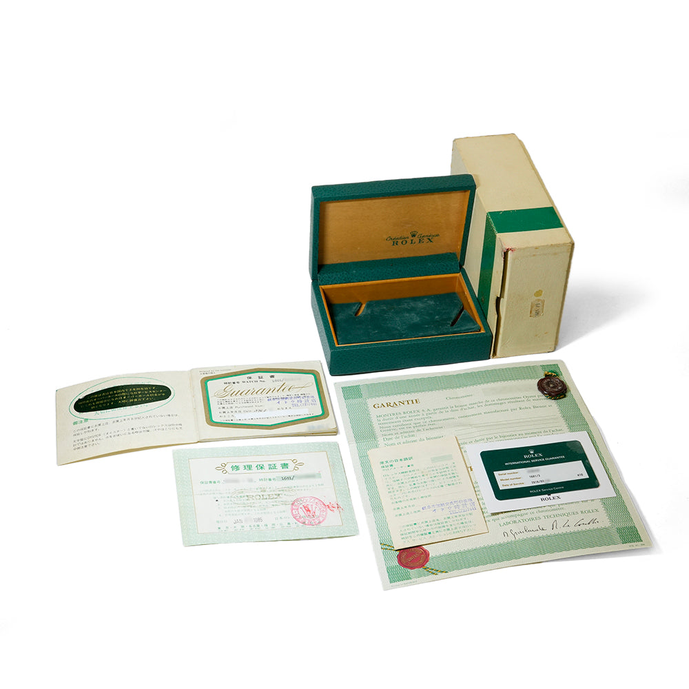 ロレックスデイトジャストの時計の箱(正規品 ) ROLEX デイトジャスト 箱・1974年国内正規保証書付き Ref.1601