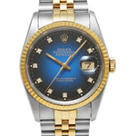 デイトジャスト 10Pダイヤモンド X番 箱・保証書付き Ref.16233G 中古品