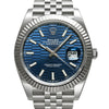 デイトジャスト 41 ブルー フルーテッドモチーフ ランダム番 箱・2023年9月保証書付き Ref.126334 中古品