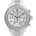 J12 41mm クロノグラフ アフターダイヤモンド カスタム Ref.不明 中古品