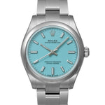 未使用品・保護テープ付き オイスターパーペチュアル 31 ターコイズブルー 箱・2025年3月保証書付き Ref.277200