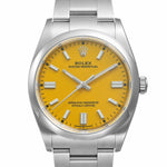オイスターパーペチュアル 36 イエロー 箱・2021年保証書付き Ref.126000 中古品