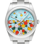 オイスターパーペチュアル 41 セレブレーションモチーフ 箱・2024年保証書付き Ref.124300 中古品